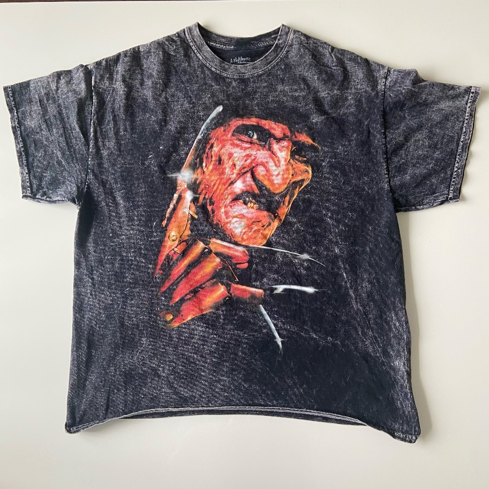 Freddy Krueger T-Shirt Mens Large A Nightmare On Elm Street Horror Movie Tee